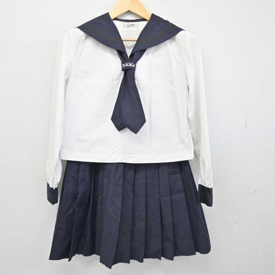 【中古】埼玉県 市立浦和高等学校 女子制服 2点 (セーラー服・スカート) sf053216