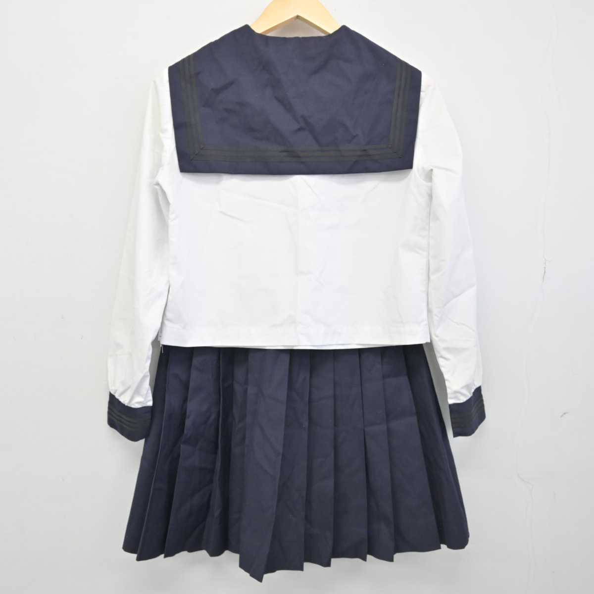 【中古】埼玉県 市立浦和高等学校 女子制服 2点 (セーラー服・スカート) sf053216