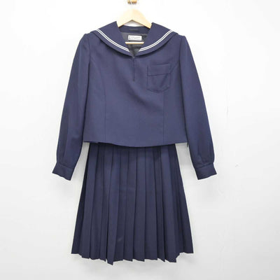 【中古】北海道 北海道江別高等学校 女子制服 2点 (セーラー服・スカート) sf053225