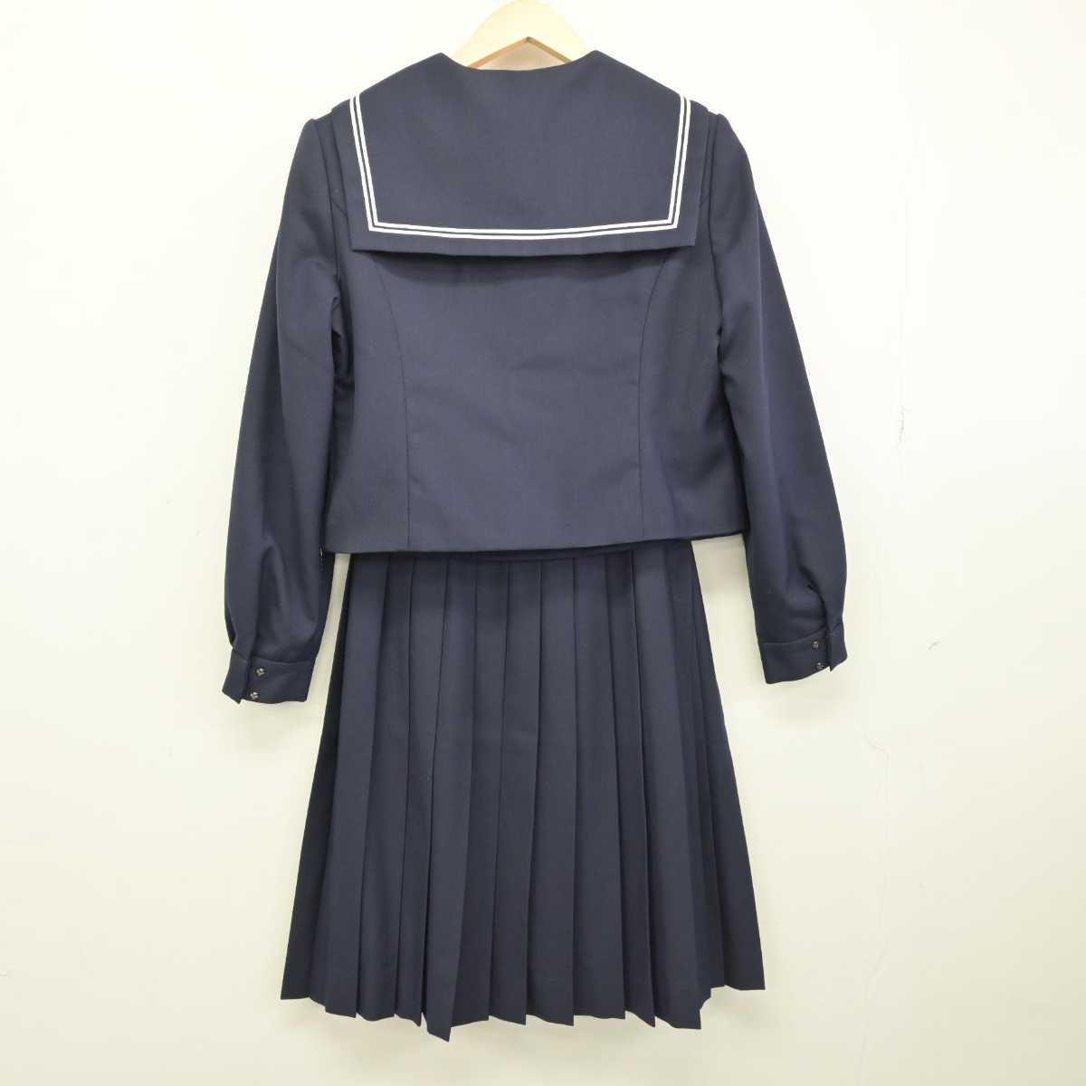 【中古】北海道 北海道江別高等学校 女子制服 2点 (セーラー服・スカート) sf053225