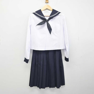 【中古】北海道 北海道江別高等学校 女子制服 3点 (セーラー服・スカート) sf053226