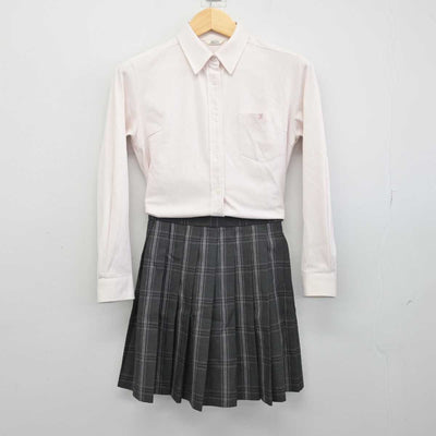 【中古】東京都 府中高等学校 女子制服 2点 (シャツ・スカート) sf053229