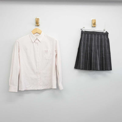 【中古】東京都 府中高等学校 女子制服 2点 (シャツ・スカート) sf053229