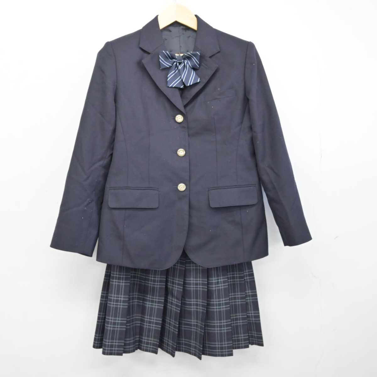 【中古】東京都 荻窪高等学校 女子制服 3点 (ブレザー・スカート) sf053231