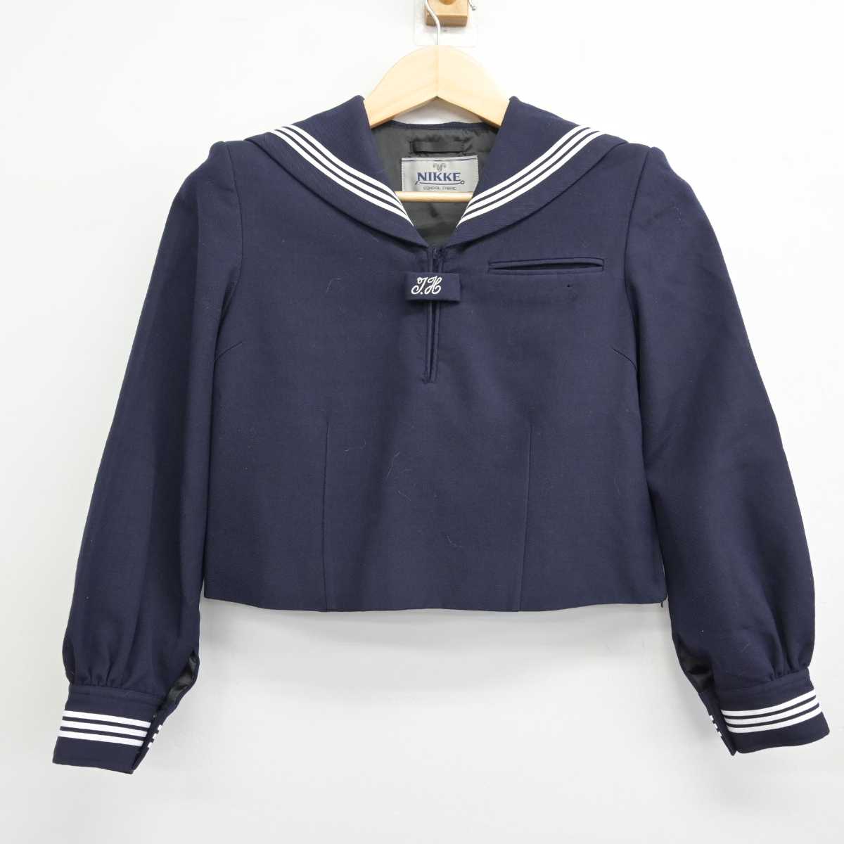 【中古】山梨県 都留高等学校 女子制服 2点 (セーラー服・スカート) sf053244