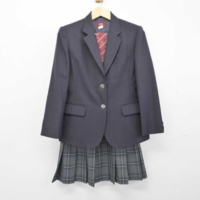 【中古】東京都 上野高等学校 女子制服 3点 (ブレザー・スカート) sf053248