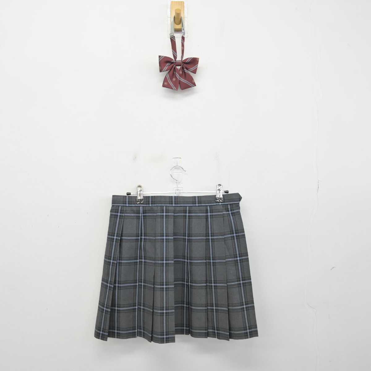 【中古】東京都 上野高等学校 女子制服 2点 (スカート) sf053249