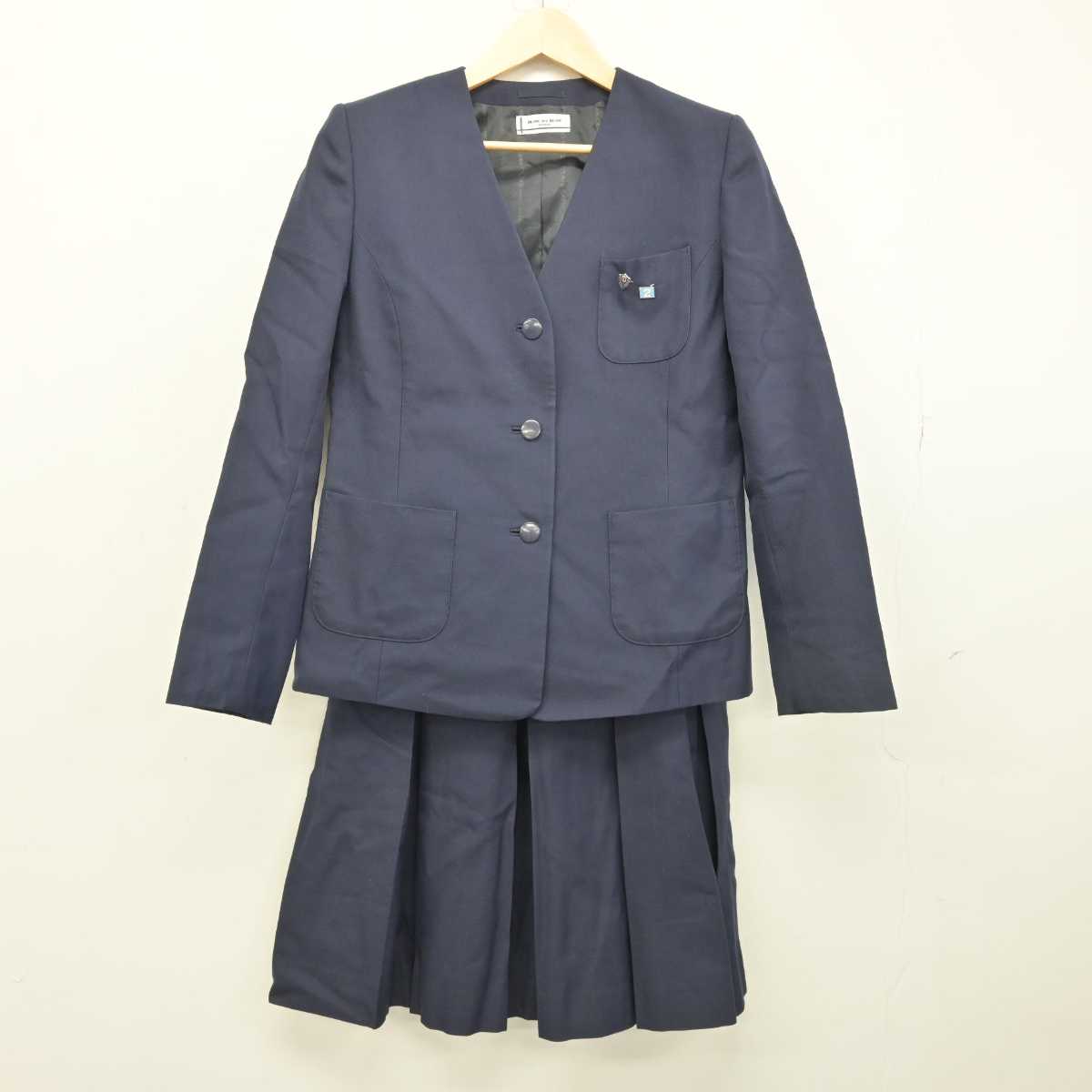 【中古】秋田県 土崎中学校 女子制服 5点 (ブレザー・ベスト・スカート) sf053256