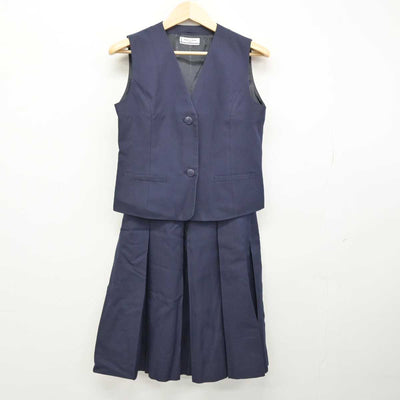 【中古】秋田県 土崎中学校 女子制服 5点 (ブレザー・ベスト・スカート) sf053256