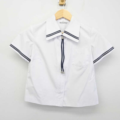 【中古】岡山県 笠岡高等学校 女子制服 3点 (セーラー服・スカート) sf053271