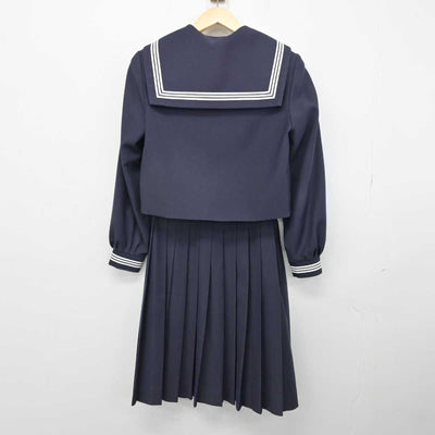 【中古】岡山県 井原中学校 女子制服 3点 (セーラー服・スカート) sf053279