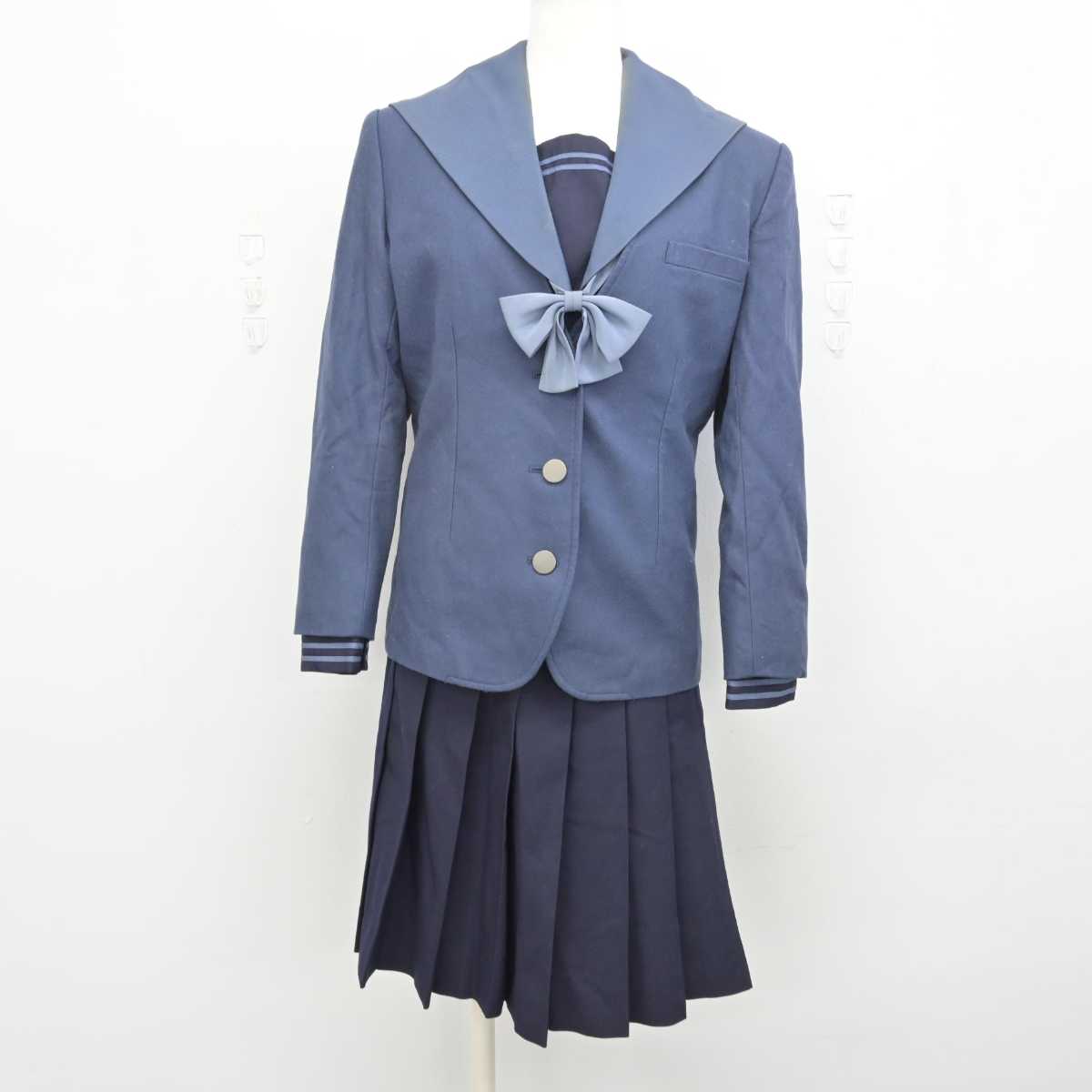 【中古】東京都 晴海総合高等学校/旧制服 女子制服 4点 (ブレザー・セーラー服・スカート) sf053280