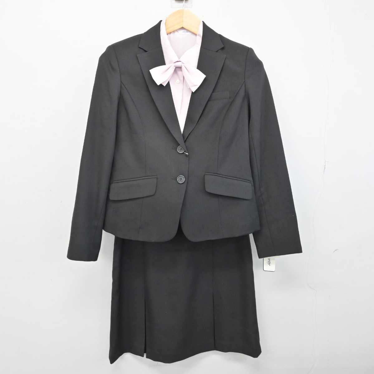 【中古】 事務服 女子制服 5点 (ジャケット・ベスト・シャツ・スカート) sf053292