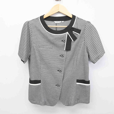 【中古】 事務服 女子制服 2点 (ブラウス・スカート) sf053296