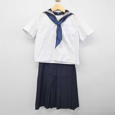 【中古】東京都 お茶の水女子大学附属中学校 女子制服 4点 (セーラー服・スカート) sf053300