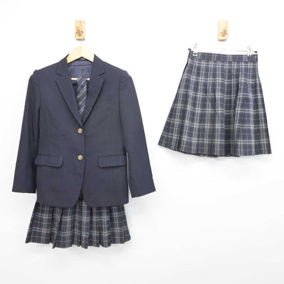 【中古】東京都 南多摩高等学校 女子制服 4点 (ブレザー・スカート・スカート) sf053305