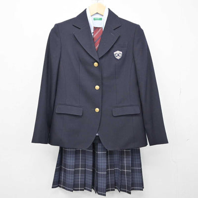 【中古】大阪府 四條畷学園高等学校 女子制服 4点 (ブレザー・シャツ・スカート) sf053309