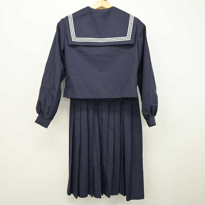 【中古】北海道 六合中学校 女子制服 2点 (セーラー服・ジャンパースカート) sf053312