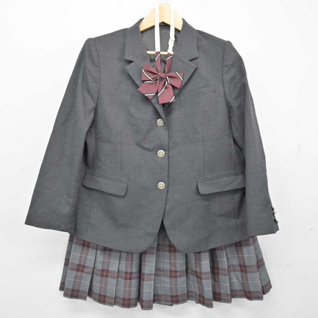 【中古】北海道 北海道釧路商業高等学校 女子制服 3点 (ブレザー・スカート) sf053329