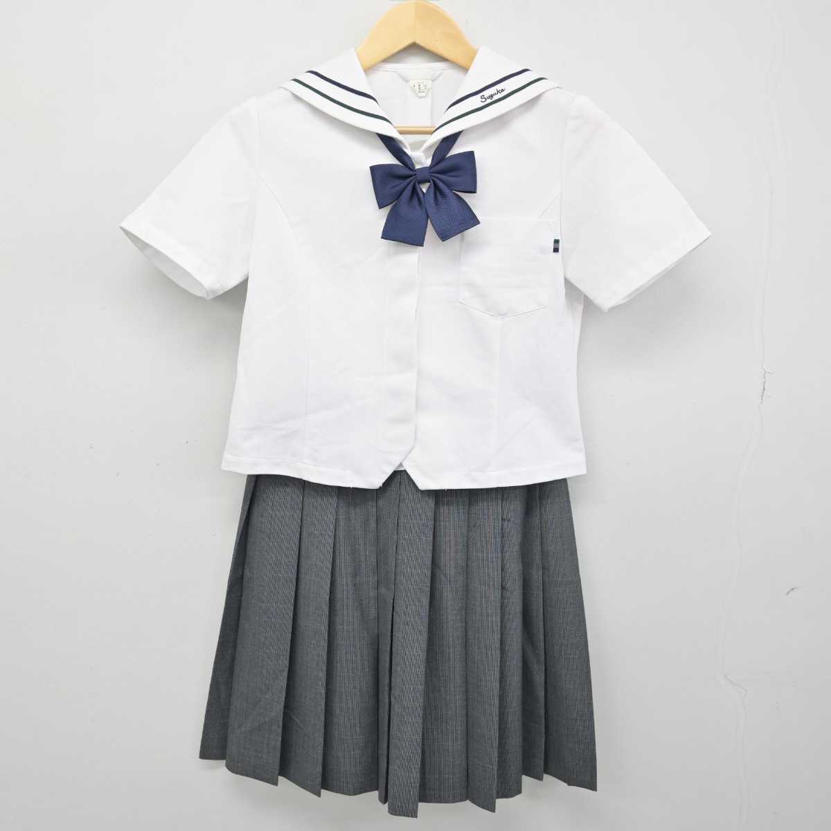 【中古】三重県 鈴鹿享栄学園鈴鹿高等学校 女子制服 3点 (ブラウス・スカート) sf053350