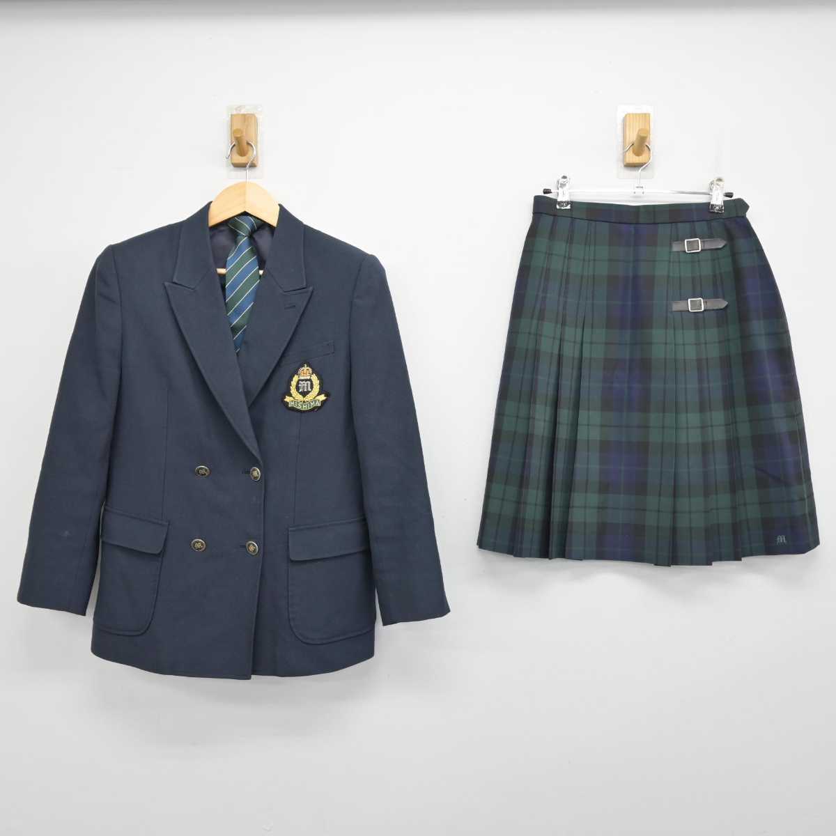 【中古】静岡県 三島高等学校 女子制服 3点 (ブレザー・スカート) sf053352