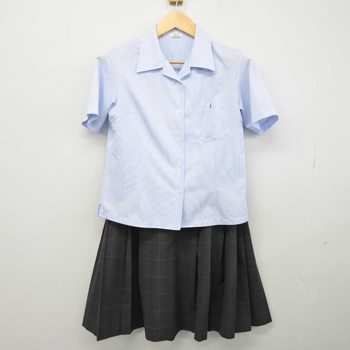 【中古】奈良県 香芝高等学校 女子制服 2点 (シャツ・スカート) sf053357