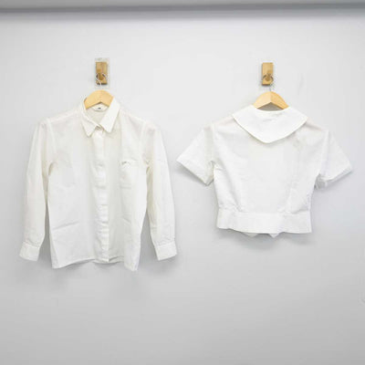 【中古】大阪府 生野高等学校 女子制服 3点 (ブラウス・シャツ・スカート) sf053362