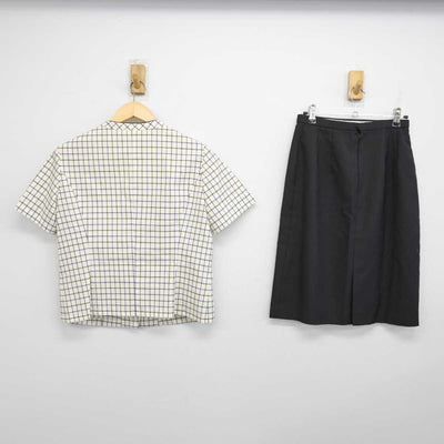 【中古】 事務服 女子制服 2点 (ブラウス・スカート) sf053376