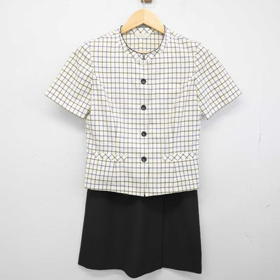 【中古】 事務服 女子制服 2点 (ブラウス・スカート) sf053378