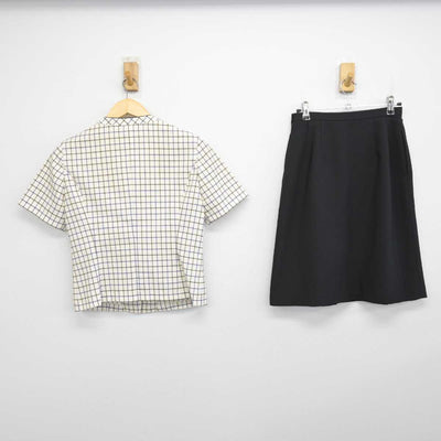 【中古】 事務服 女子制服 2点 (ブラウス・スカート) sf053378