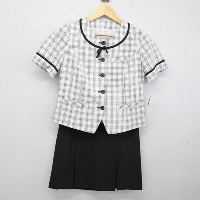 【中古】 事務服 女子制服 2点 (ブラウス・スカート) sf053385