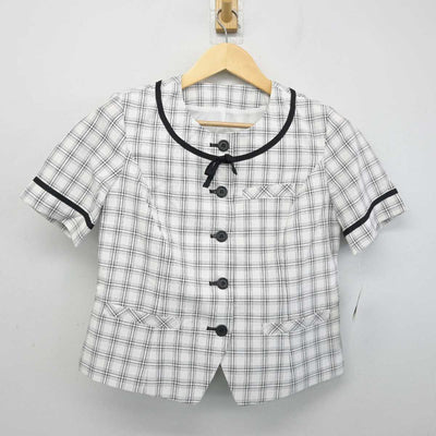 【中古】 事務服 女子制服 2点 (ブラウス・スカート) sf053385