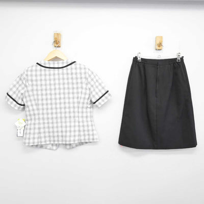 【中古】 事務服 女子制服 2点 (ブラウス・スカート) sf053385