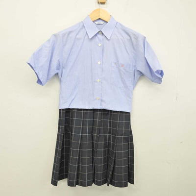 【中古】千葉県 市川昴高等学校 女子制服 2点 (シャツ・スカート) sf053394