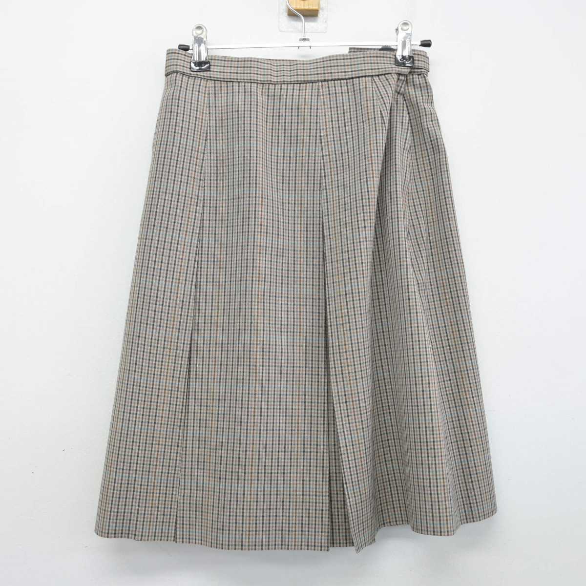 【中古】長崎県 長崎商業高等学校 女子制服 2点 (シャツ・スカート) sf053399