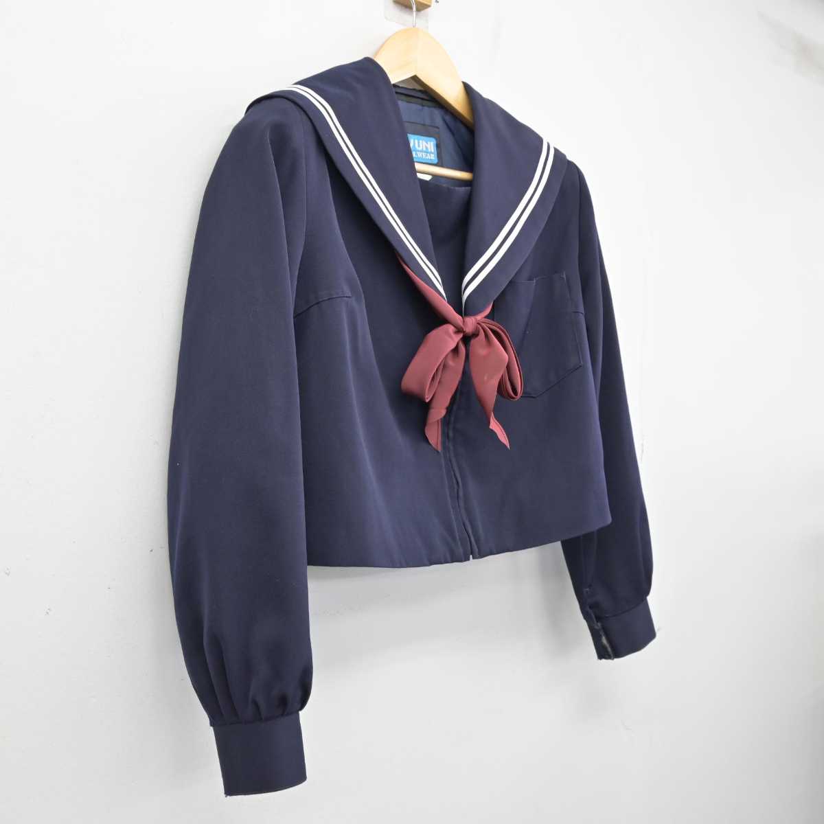 【中古】愛知県 矢作北中学校 女子制服 2点 (セーラー服) sf053419