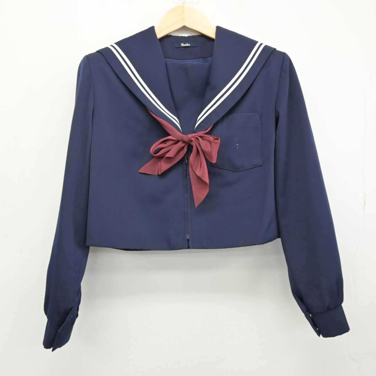 【中古】愛知県 矢作北中学校 女子制服 3点 (セーラー服) sf053420