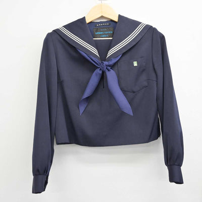 【中古】愛知県 西尾高等学校 女子制服 3点 (セーラー服・スカート) sf053421