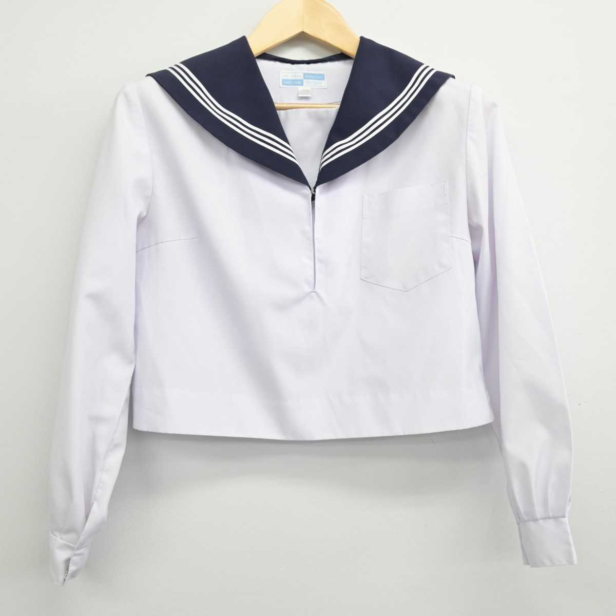 【中古】愛知県 西尾高等学校 女子制服 2点 (セーラー服・セーラー服) sf053422