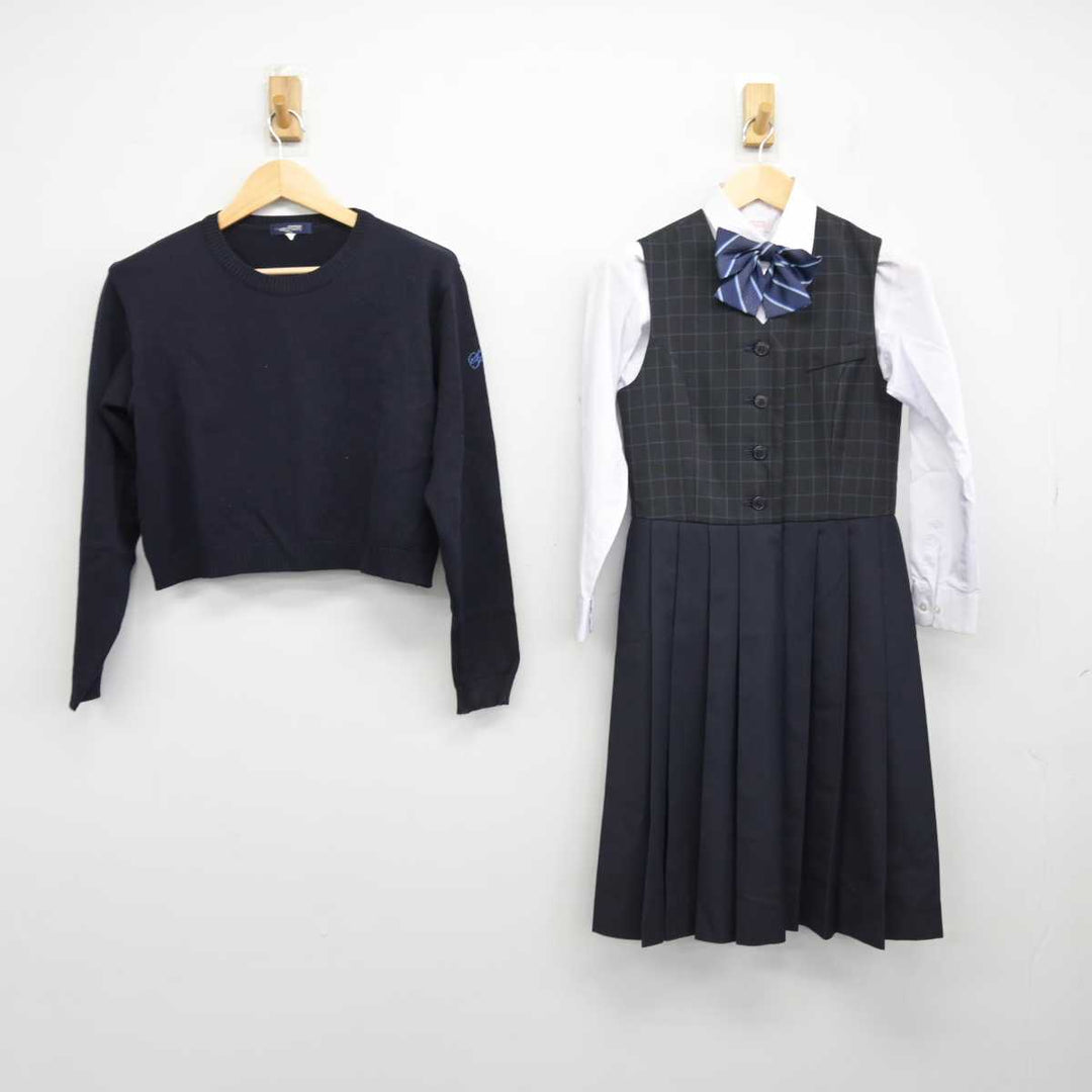 中古】佐賀県 佐賀女子短期大学付属佐賀女子高等学校 女子制服 6点 (ブレザー・ニット・シャツ・ジャンパースカート) sf053437 | 中古制服 通販パレイド