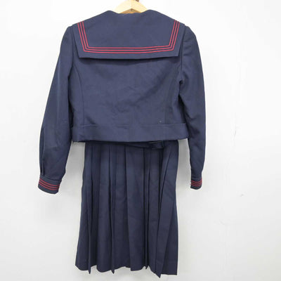 【中古】福岡県 松ヶ江中学校 女子制服 3点 (セーラー服・ジャンパースカート) sf053444