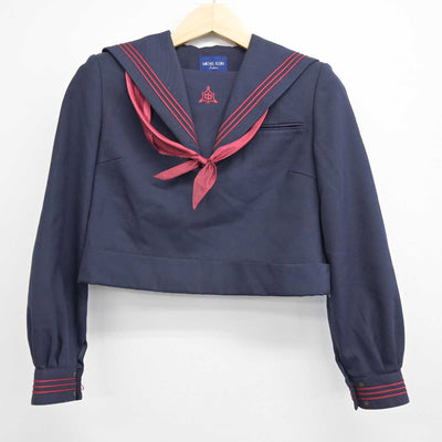 【中古】福岡県 松ヶ江中学校 女子制服 3点 (セーラー服・ジャンパースカート) sf053444