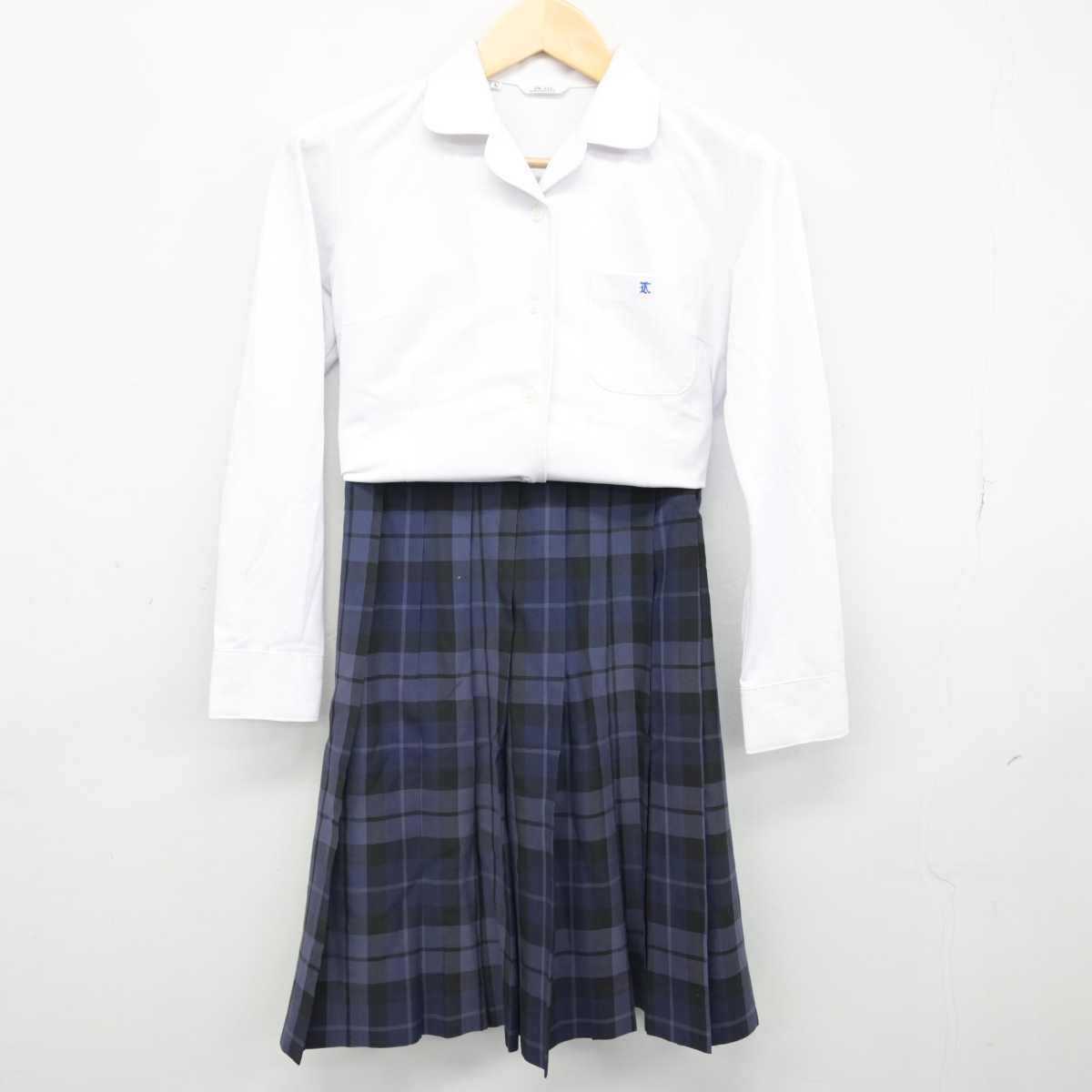 【中古】山口県 熊毛南高等学校 女子制服 3点 (シャツ・シャツ・スカート) sf053452