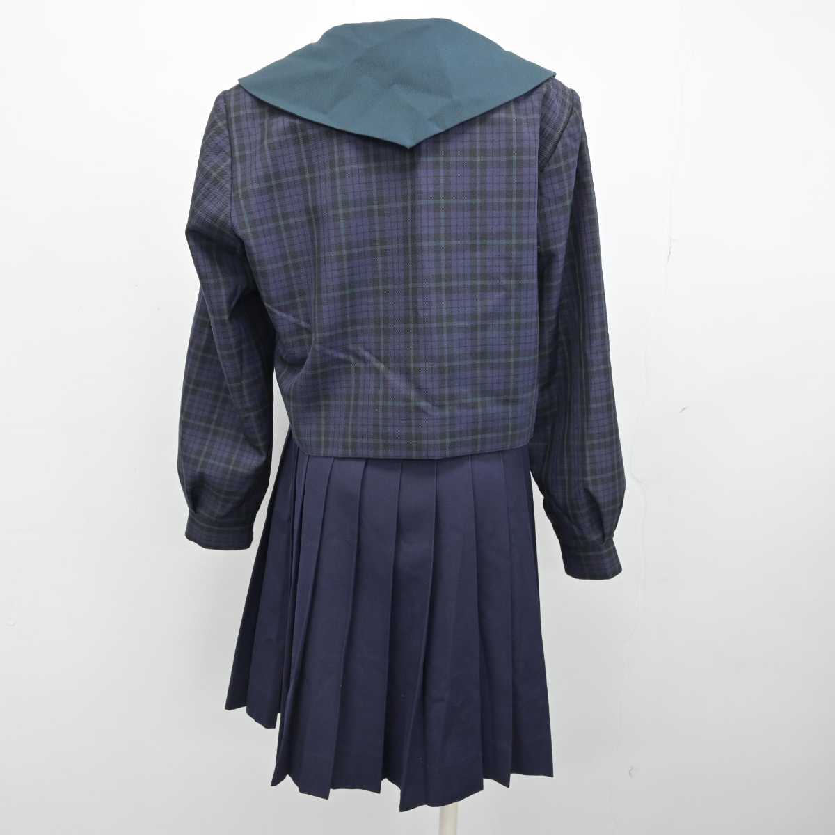 【中古】長野県 高森中学校 女子制服 2点 (セーラー服・スカート) sf053462