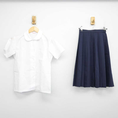 【中古】長野県 高森中学校 女子制服 2点 (シャツ・スカート) sf053467