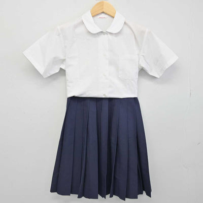 【中古】長野県 高森中学校 女子制服 2点 (シャツ・スカート) sf053468