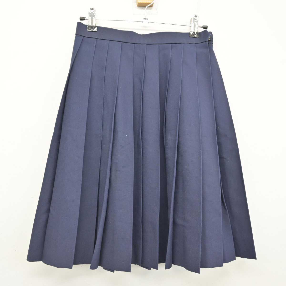 【中古】長野県 高森中学校 女子制服 2点 (シャツ・スカート) sf053468