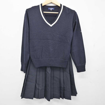 【中古】大阪府 吹田東高等学校 女子制服 4点 (ブレザー・ニット・スカート) sf053471