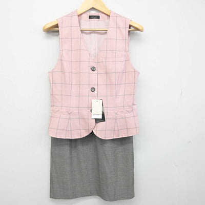 【中古】 事務服 女子制服 2点 (ベスト・スカート) sf053477