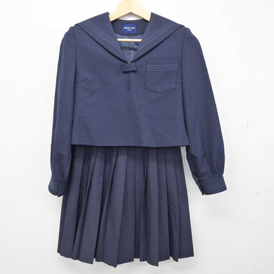 【中古】徳島県 脇町高等学校 女子制服 3点 (セーラー服・セーラー服・スカート) sf053483